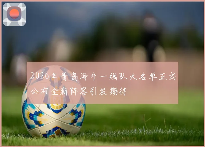 2026年青岛海牛一线队大名单正式公布全新阵容引发期待
